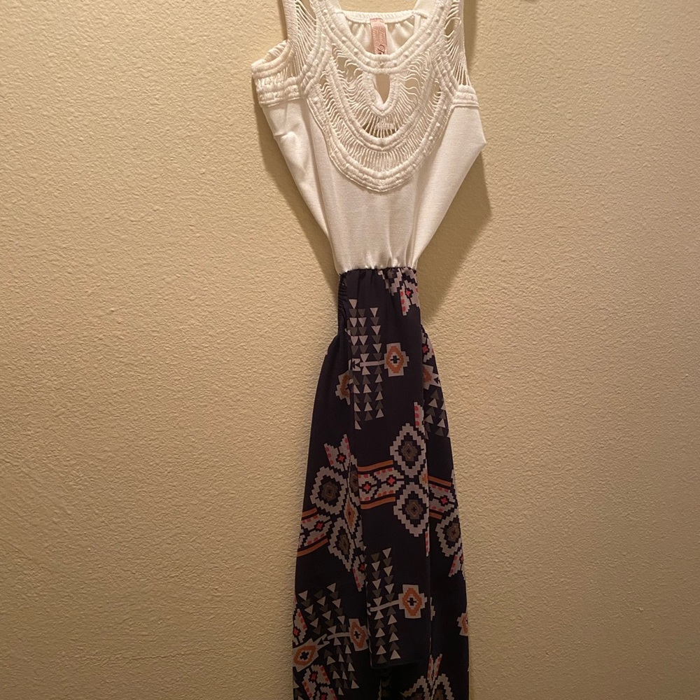 Woman’s Summer Dress with opened back.